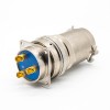 XCD Circular Electrical Connector 36 Shell 3Pin Bayonet Coupling Plug Solder Socket Solder Cup Straight Male Butt-Joint Female メスプラグ