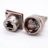YW Electric Connector Male Docking Type Female Rj-45 Built-in Interface Type Straight Electroless Nickel Plating