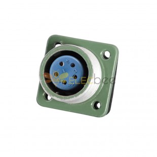 Reverse Mount YD20-5 Pin Right Angle Z Socket Female 10A Waterproof Aviation Connector