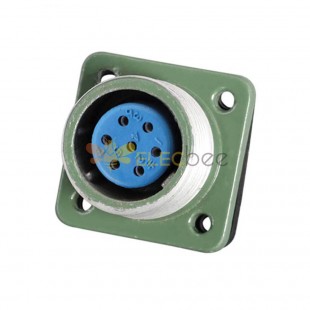 Reverse Mount YD20-7 Pin Right Angle Z Socket Female 10A Waterproof Aviation Connector