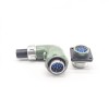Right Angle Waterproof Reverse Mount YD28 Series 15 Pin-TS+Z Male Plug Female Socket 10A Avation Connector