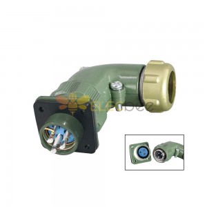 Right Angle YD20-3 Pin Reverse Mount TR+Z 25A Waterproof Aviation Connector