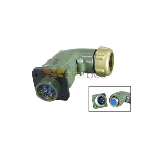 YD20-4 Pin Right Angle -Formal TR+Z 25A Waterproof Aviation Connector