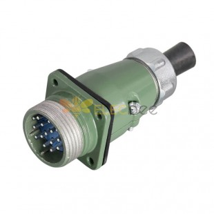 YD28 Series 15 Pin Straight Formal ZQ Male Socket Avation Connector