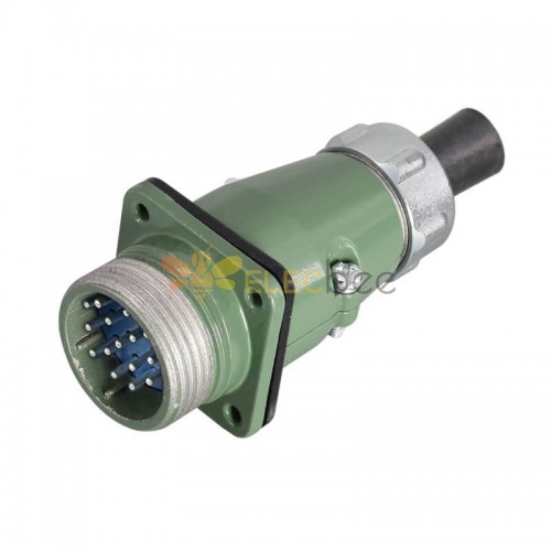 YD28 Series 15 Pin Straight ZQ Male Socket Avation Connector