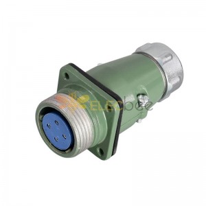 YD28 Serie 4 Pin Reverse Mount ZP Buchse Avation Connector Straight