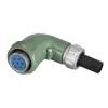 Serie YD28 resistente al agua 7 pines-ángulo recto Formal TS + Z hembra enchufe macho 25Aavation conector impermeable