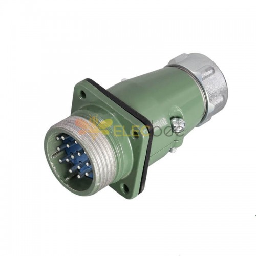 YD28 Series15 Pin Straight ZP Male Socket Avation Connector