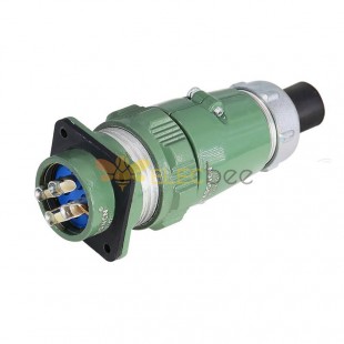 YD32 Series 4 Pin Straight Reverse Mount TQ+Z Male Plug Female Socket 50A Avation Connector