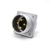 Male electrical Socket P32 4 Pin Straight 4 Holes Flange Receptacles