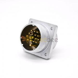 Macho Receptacles P48 17 Pin 4 Hole Flange Connector