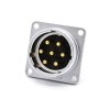 Male Socket P28 Straight 7 Pin Squaure Fangle Receptacles