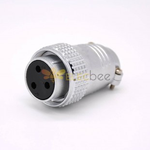 P28 3 Pin Female Plug Straight Connector for Cable