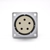 Socket 5 Pin P48 Female Straight 4 Hole Flange Connector