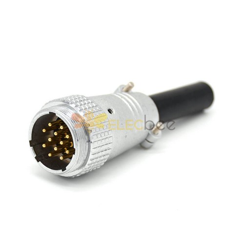 Straight Connector P24 Male 12 Pin Plug for Cable