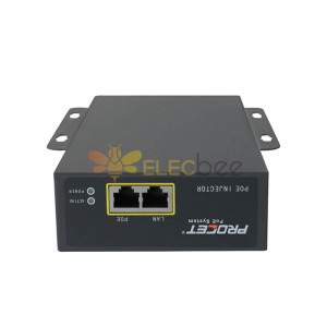  60W Industrial PoE Injector single port midspan Injector Industrial BT PoE Injector 55Vdc Gigabit data rates 55Vdc 1360mA 