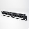 Cat5e Patch Panel 12 Ports Durchsteckmontage