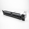 Cat5e Patch Panel 12 Ports Durchsteckmontage