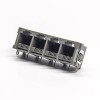 6p2c RJ11 Connector Right Angled Plastic Socket without Led