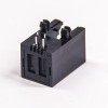 RJ11 4p4c Coupler Black Plastic Unshielded 90 Degree Ethernet Netword Socket PCB Mount