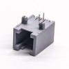 RJ11 Connector Right Angled 6P2C Unshielded Jack Gray Plastic Through Hole PCB Mount