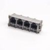 RJ11 Connector Socket 1x4 180 Degree 6P2C DIP for PCB Mount
