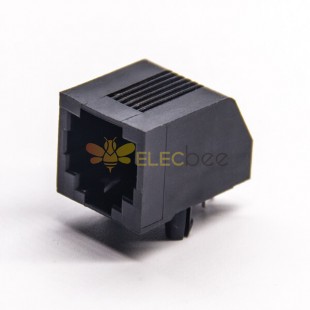 RJ12 Female Connector Without LED Ethernet Network 6p6c Right Angled DIP 20pcs