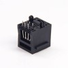6P6C RJ25 Modular Connector Unshielded without Filtered Plastic Through Hole 180 Degree