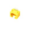 2pcs RJ45 Receptacle Connector Computer Network Interface Socket Yellow Plastic Without Led Unshield