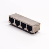 8p8c Coupler 4 Port Shielded Jack 90 Degree DIP Type for PCB Mount 20pcs
