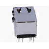 2pcs ofertas 8p8c Shielded RJ45 Conector Thru -Hole com LED Feminino
