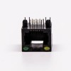 5pcs RJ45 8 Pin Connector Female 1 Port Black R/A Unshield With LED for PCB