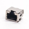 rj45網口插座遮罩外殼彎式沉板貼PCB板單端口8p8c