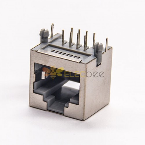 RJ45 8p8c Connector Right Angled Shielded RJ45 Jack DIP