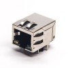 RJ45 8p8c LED 90 Degree DIP Type for PCB Mount with EMI Modular Connector 20pcs