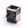RJ45 8p8c LED 90 Degree DIP Type for PCB Mount with EMI Modular Connector