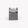 5pcs RJ45 Female PCB Connector 1 Port Gray Unshield and With LED for PCB