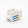 RJ45网络接口模块面板安装弯式非屏蔽超五类单端口网络插座