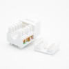 RJ45 Modular CAT6 Unshielded Single Port 8P8C Gold-plated Contacts With Dust Cover