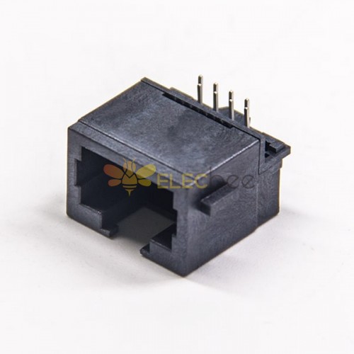 RJ45 PCB Mount Ethernet Sockets Right Angle Without Filtered Plastic DIP Type