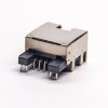 RJ45 Right Angle Shielded Jack 8P8C Through Hole for PCB Mount with LED 20pcs