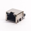 RJ45 Right Angle Shielded Jack 8P8C Through Hole for PCB Mount with LED