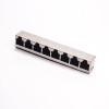 直插式rj45 8p8c180度1x8单排模块化连接器接PCB板