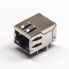 RJ45 Socket Connector with leds and EMI Right Angled Shieled Jack