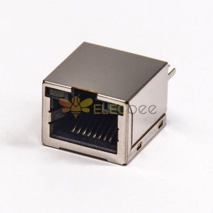 RJ45 Straight Socket Moduler Ethernet Network Connector DIP Type with LED