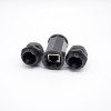 RJ45 Waterproof 8Pin Connector Ethernet LAN IP68 Electric Cable Socket