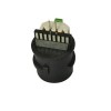 Waterproof RJ45 Tail Line Connector Flat Terminal Black with LED Light Camera Network Wire Solder Socket