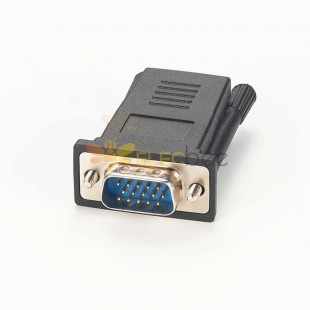 RJ45 8P8C Female To DB15 Male Adapter