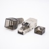 RJ45 8P8C Toolless Plug Straight Shielded For CAT6A