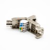 RJ45 Crystal Plug Cable Male Straight CAT6 Shielded Toolless Through Hole